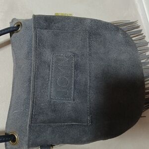 JOYN PURSE SMALL SUEDE LEATHER W-SHOULDER STRAP